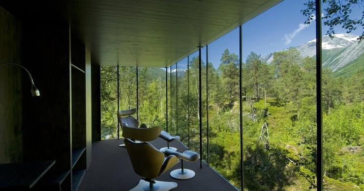Hoteles con encanto: juvet landscape hotel, mimetizado con el bosque de Noruega