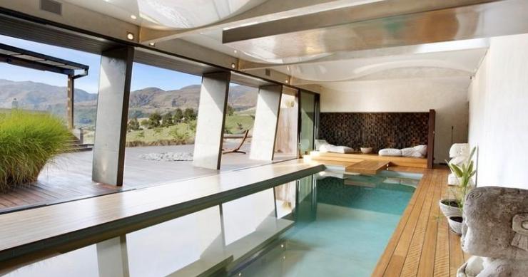 Casas de ensueño: villa en contraste con la naturaleza de nueva Zelanda