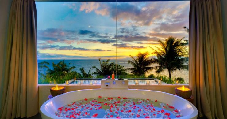 Casas de ensueño: villa tropical con piscina de horizonte infinito (Indonesia)