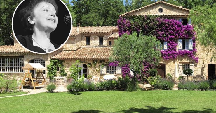 Casas de famosos: sale a la venta la casa de la cantante Édith Piaf en Cannes por 6,89 millones de euros