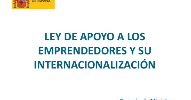 Ley emprendedores 2013: nuevas medidas para fomentar la actividad empresarial