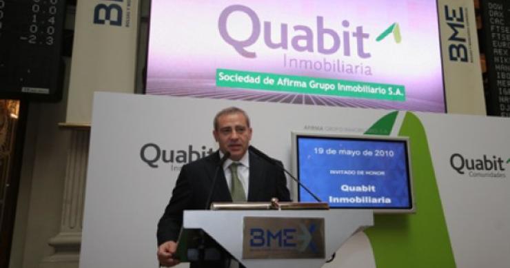 el presidente de quabit, félix abánades Quabit se asegura liquidez de 90 millones ante la "difícil" situación del ladrillo