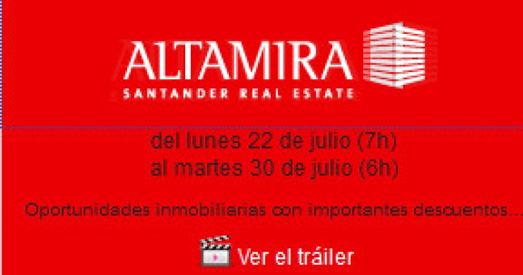Santander vende 500 propiedades con descuentos de hasta el 25% a través de vente-privee
