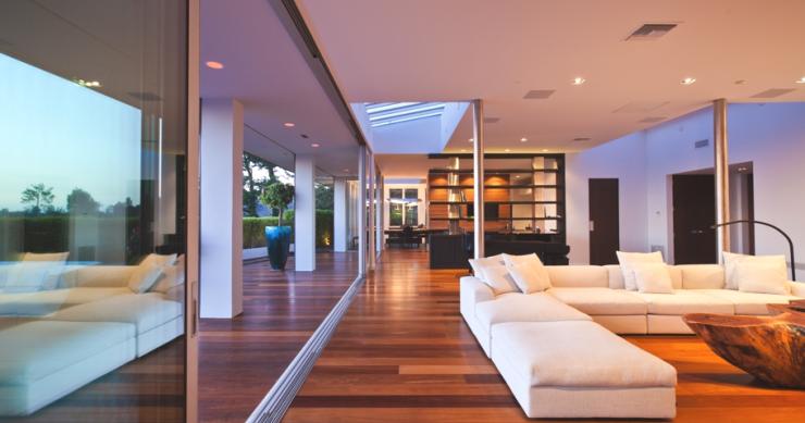  Casas de ensueño: una vivienda diáfana para unir espacios en beverly hills