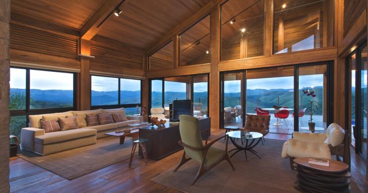  Casas de ensueño: una vivienda natural situada al borde de un abismo verde en Brasil