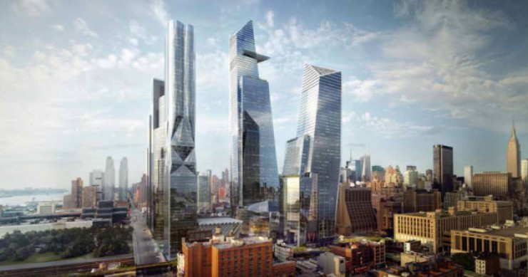 Cinco rascacielos y 5.000 viviendas 'levitarán' sobre 30 vías de tren en nueva york (fotos)