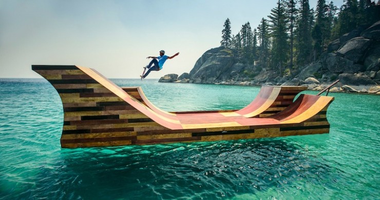 Patina o nada: la espectacular rampa flotante del lago tahoe