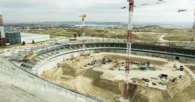 Del calderón a ‘la peineta’: el nuevo estadio del atlético de Madrid empieza a cobrar forma (fotos)