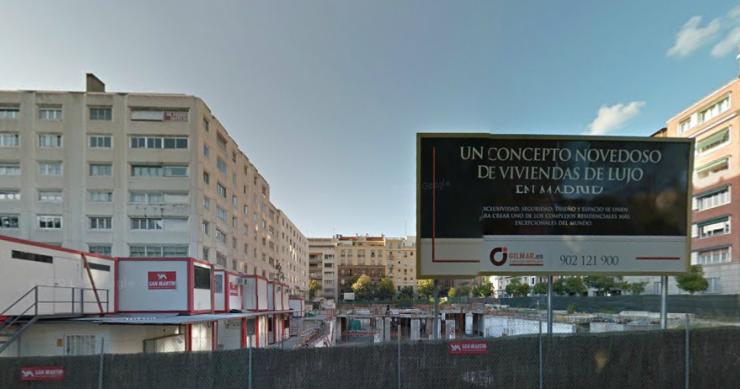 solar en el número 3 de Juan Bravo de Madrid (fuente: Google Streetview)