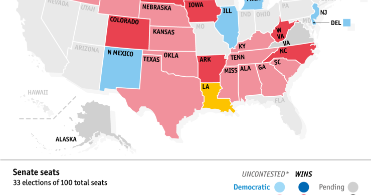 Imagen del día: los republicanos de adjudican el control del senado en EEUU