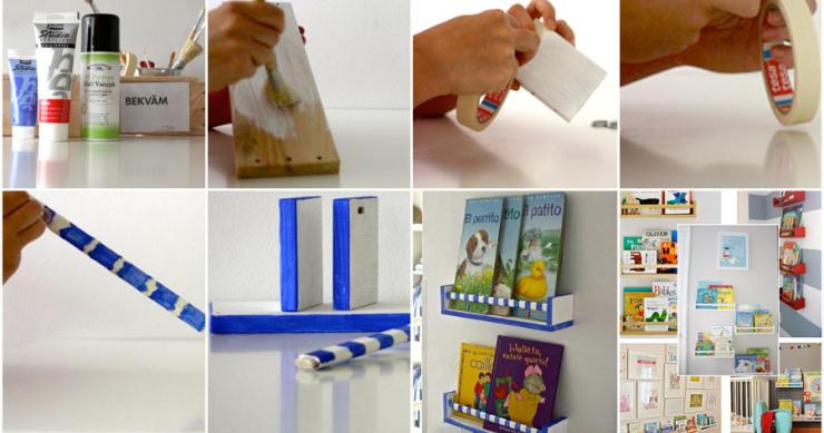 'Do it yourself’ 07: especieros de Ikea para exhibir los libros de los niños