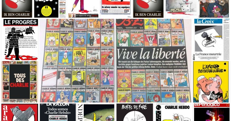 La tragedia del semanario ‘Charlie Hebdo’ en 17 portadas-homenaje de la prensa mundial (fotos)