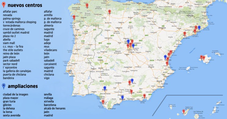 Estos son los 20 centros comerciales que se inaugurarán en España en los próximos dos años (cuadro)
