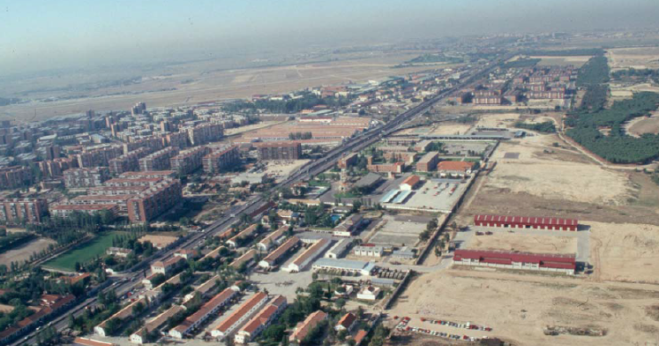 vista aérea de la Operación Campamento