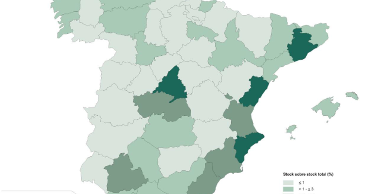 Barcelona, Alicante y Madrid, las provincias con más stock de vivienda nueva de España