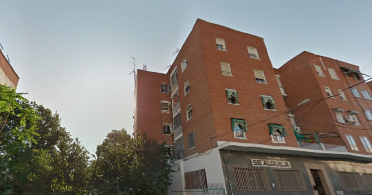 El edificio antes de su derrumbamiento