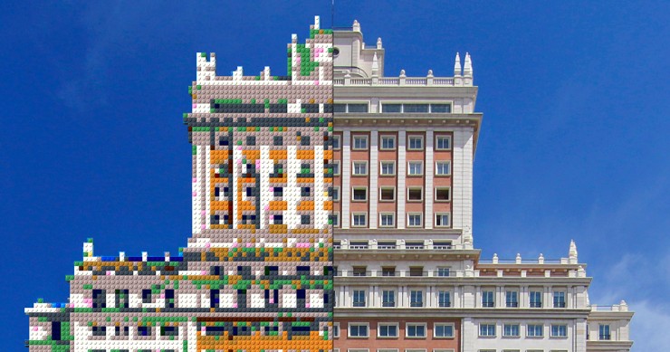 El polémico plan para desmontar el Edificio España como si fuese un Lego
