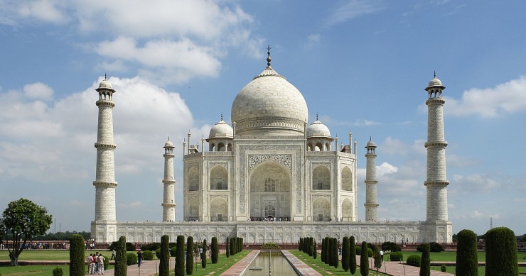 El taj Majal, situado en la ciudad de Agra