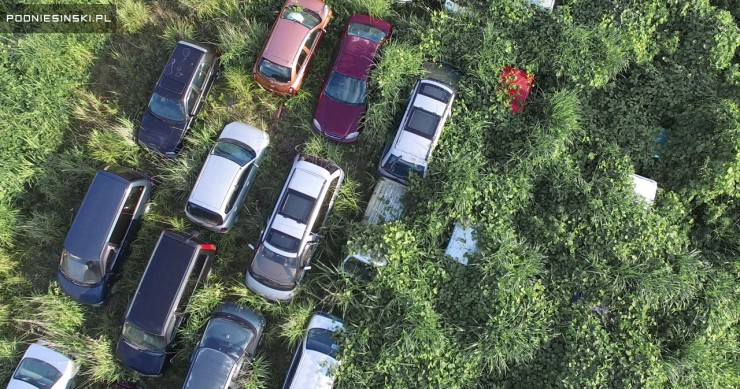 Coches abandonados en Fukushima