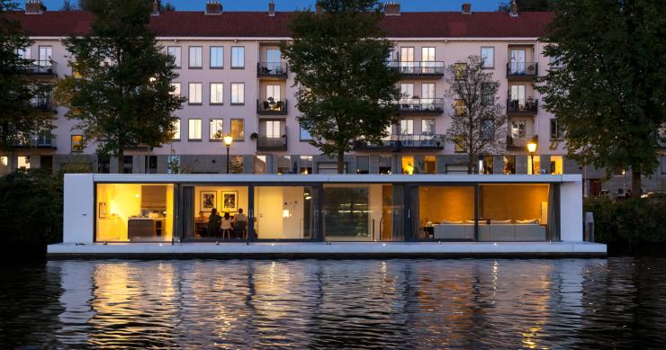 Casa flotante en Amsterdam
