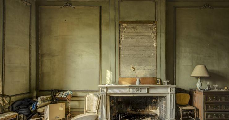 El castillo abandonado en Bélgica