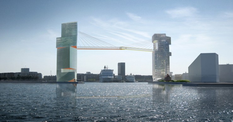 Así será el puente acristalado de Copenhague