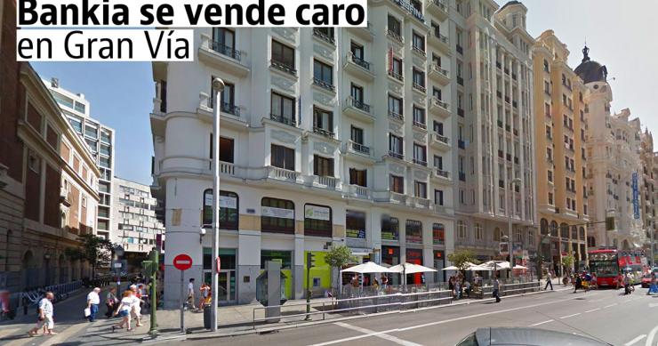 Las oficinas vendidas por Bankia en Madrid