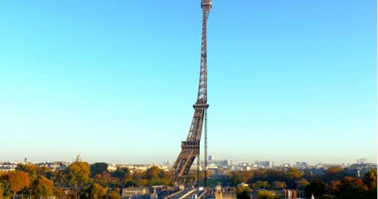 Un retrato peculiar de la Torre Eiffel