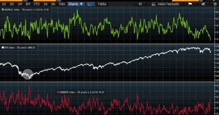 Imagen del día: el sentimiento de los inversores alcistas se desploma hasta los mínimos de 2008