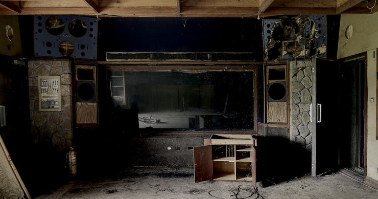 El estudio de grabación en el Caribe