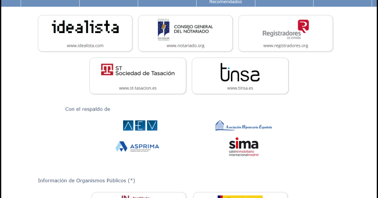 El portal para conocer los precios de las viviendas