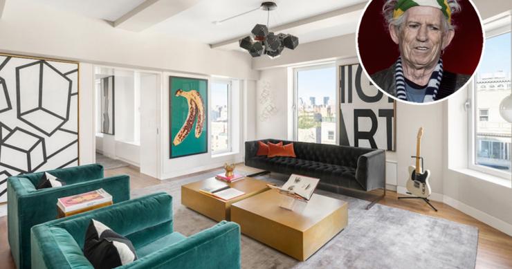 Keith Richards vende por fin su ático dúplex en Nueva York