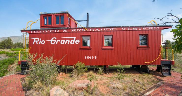 Tren convertido en vivienda
