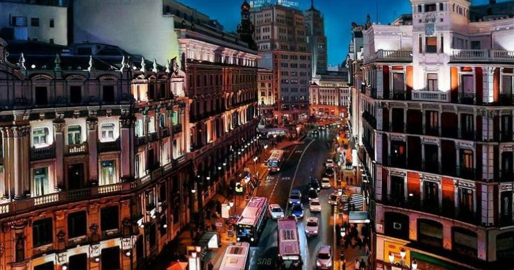 12 espectaculares pinturas al óleo de Madrid que parecen fotos reales