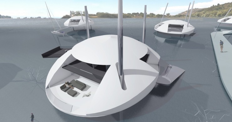 La casa ‘con patas’ que se levanta cuando hay inundaciones o sube la marea