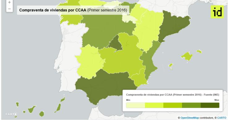 La venta de viviendas en lo que va de año firma su mejor racha desde 2010