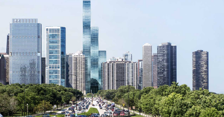 Wanda invertirá 900 millones para construir el tercer rascacielos más alto de Chicago