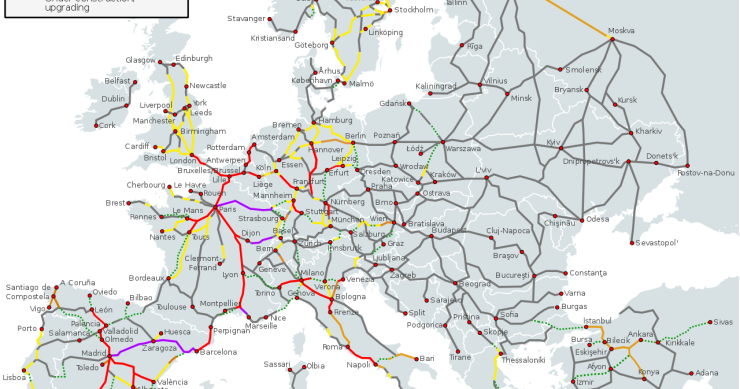 Imagen del día: La alta velocidad en Europa en una sola imagen 