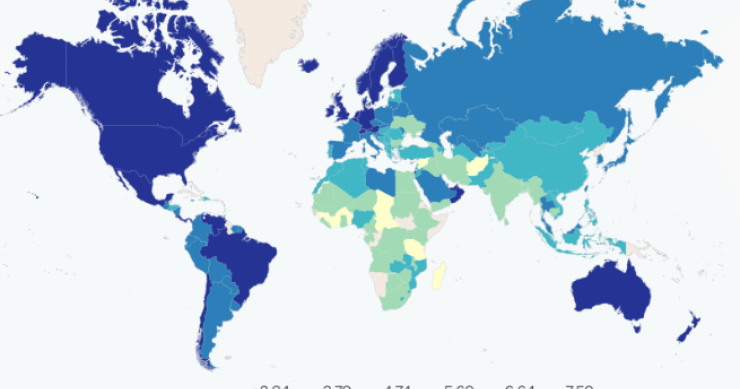 Imagen del día: el mapa de la felicidad