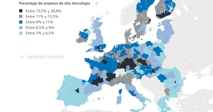 Madrid lidera el empleo de alta tecnología en España… y gran parte de Europa