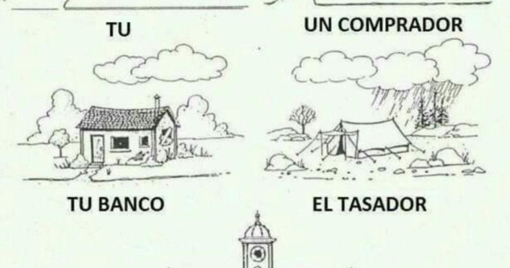 Imagen del día: cómo es tu casa según la mire un banco, una tasadora o Hacienda