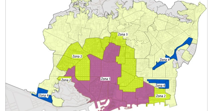 Así quedará en el mapa la nueva regulación hotelera y de pisos turísticos de Barcelona