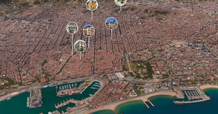 El modernismo, en obras: mapa interactivo de la renovación arquitectónica de Barcelona