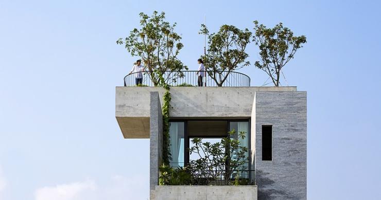 Casas de ensueño: una preciosa mansión que parece un macetero gigante