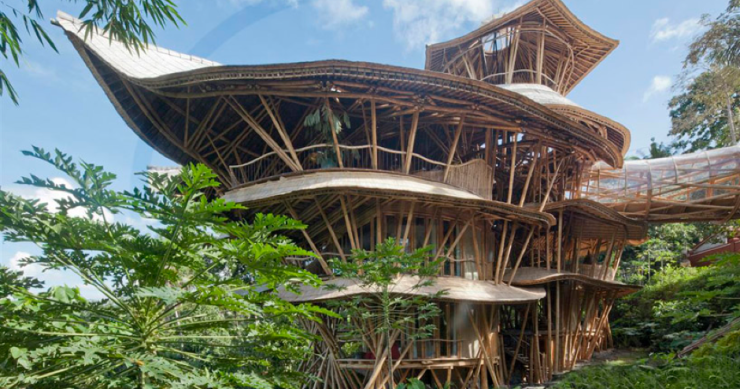 Casas y otras maravillas hechas de bambú que te trasladarán al Lejano Oriente