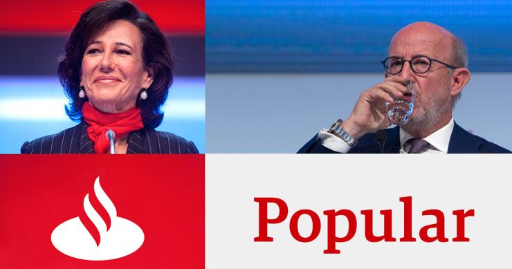 Santander compra Popular por un euro obligado por Europa y anuncia una ‘mega ampliación’ de capital