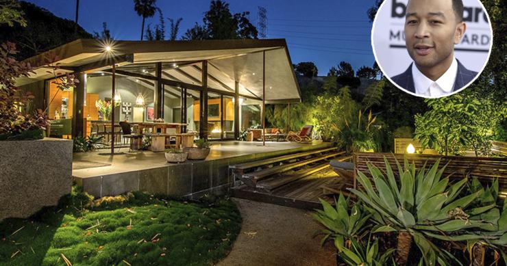 El cantante John Legend vende su fabulosa casa-jardín de Hollywood