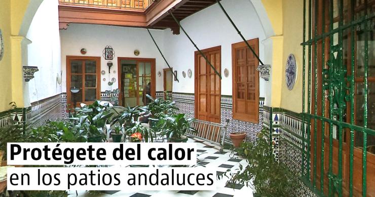 Casas con patio interior de estilo andaluz