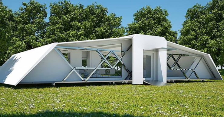 La casa plegable que puede estar lista para vivir en 10 minutos 