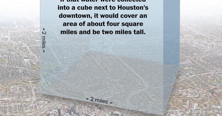 Imagen del día: 35 billones de litros de agua han caído sobre Houston